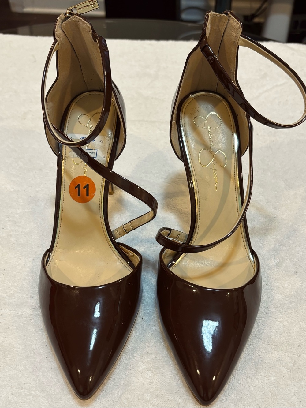 Brand New Chocolate Heels By JESSICA SIMPSON - Size 11 - Heel 4.5 Inches- Box 69
